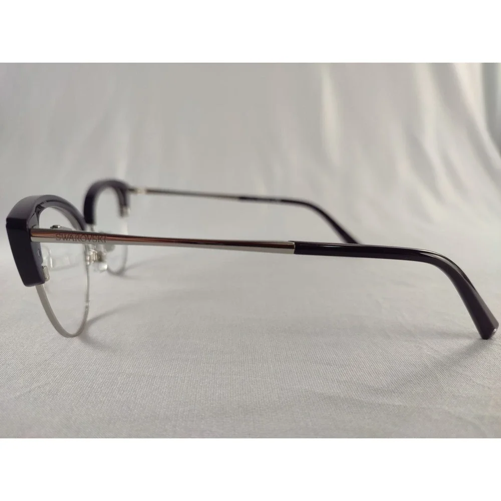 Swarovski SK 5363 081 Shiny Violet Cat Eye Eyeglass Frames Women 53-17-145 NWT